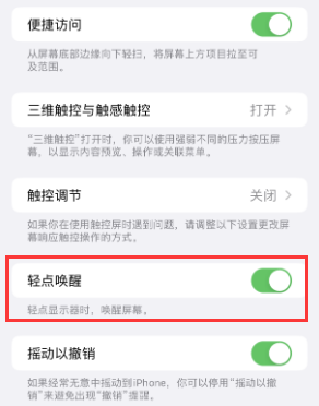 良庆苹果授权维修站分享iPhone轻点无法唤醒怎么办