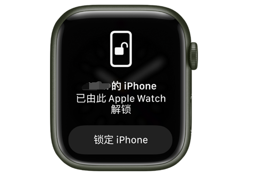 良庆苹果手机维修分享用 AppleWatch 解锁配备面容 ID 的 iPhone方法 